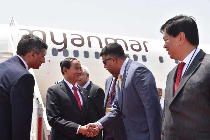 Foreign delegates arrive in New Delhi for Modi's massive swearing-in ceremony