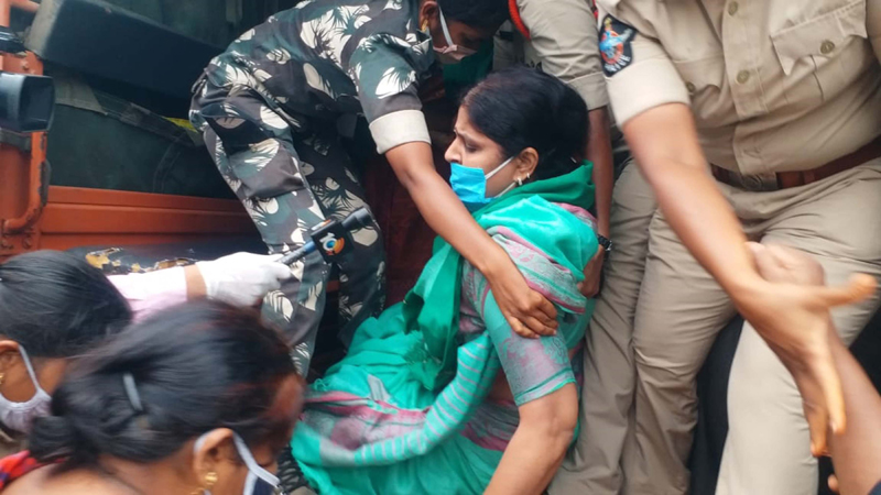 Farmers’ protest in Amaravati