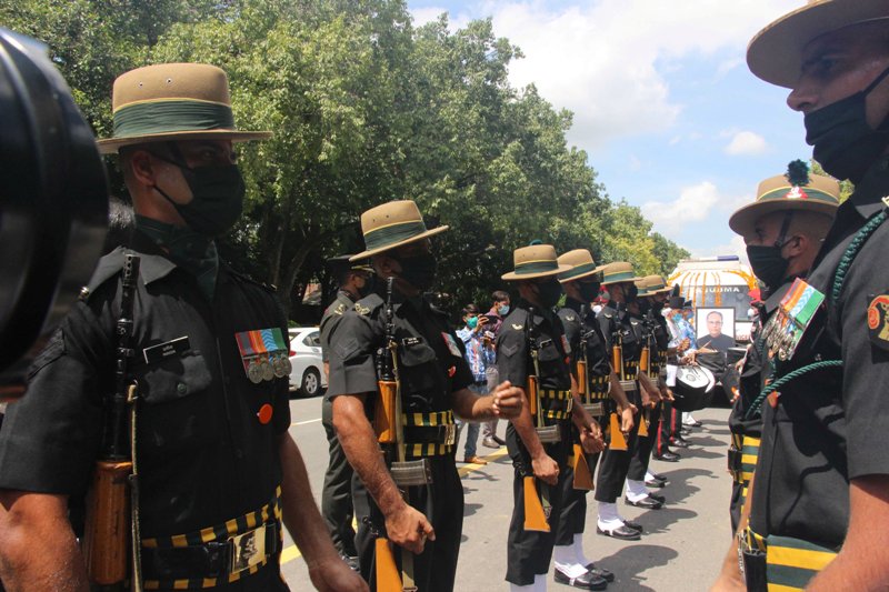Mortal remains of Pranab Mukherjee at crematorium in New Delhi