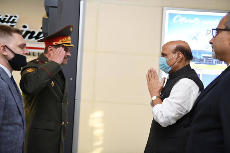 Defence Minister Rajnath Singh in Moscow
