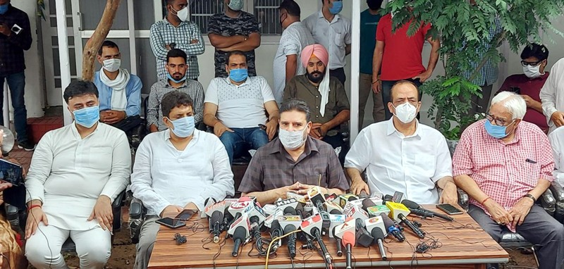 Press Conference of Altaf Bukhari in Jammu