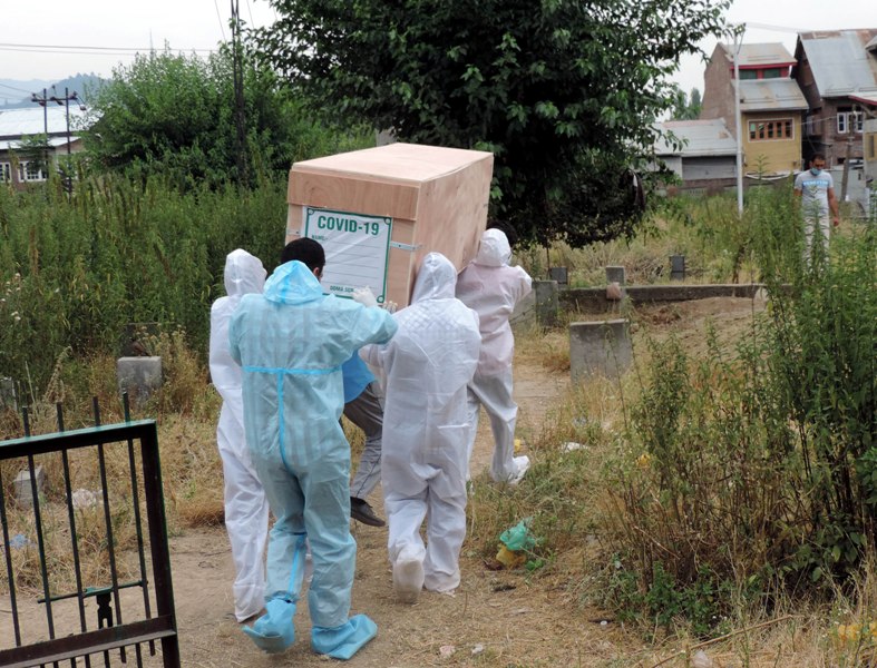 Burial of deceased Covid-19 patient