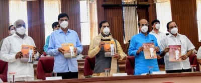 Water Resources and District In-charge Minister Ramesh Jarkiholi release BJP government one year achivement book in Belagavi