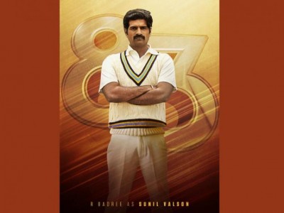 R Badree as Sunil Valson in '83, character poster comes out