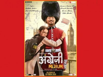 Makers release first look poster of Angrezi Medium
