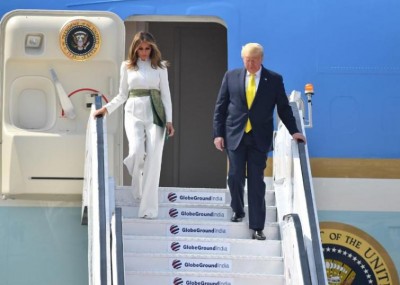 Trumps leave for Agra after 'Namaste Trump' event in Ahmedabad