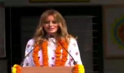 US First Lady Melania Trump visits Delhi Govt School