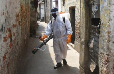 NDRF conducts sanitization drive in Guwahati, distributes foods among needy people