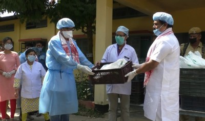 Assam MLA visits hospitals to express gratitude to  COVID-19 warriors