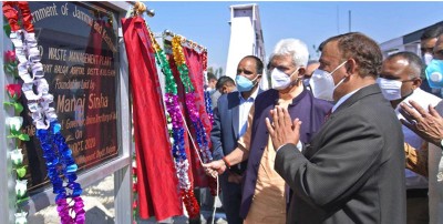 B2v3: Jammu and Kashmir LG Manoj Sinha hands over paddy thresher, distributes Kisan credit cards, sports kits