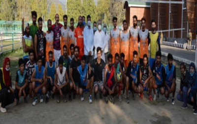 Jammu and Kashmir:  Advisor Khan inspects works of indoor sports hall Polo Ground