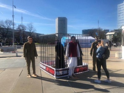 Minority groups of Pakistan protest against  atrocities of Army in Geneva