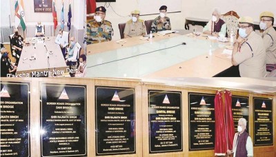 Jammu and Kashmir: LG Sinha thanks PM Modi, Rajnath Singh for 10 bridges