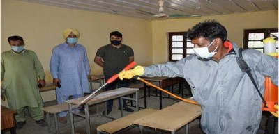 Jammu and Kashmir: Baramulla admin conducts fumigation drive at exam centres