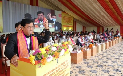 Oath-taking ceremony of new BTC CEM Pramod Bodo