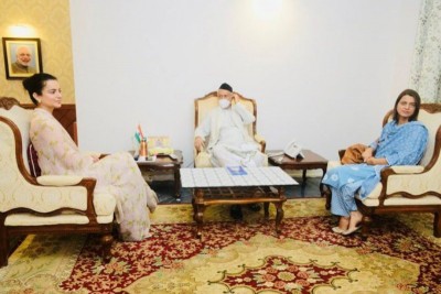 Kangana Ranaut demands justice while meeting Governor Bhagat Singh Koshyari