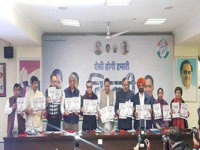Congress releases manifesto for Delhi Assembly polls