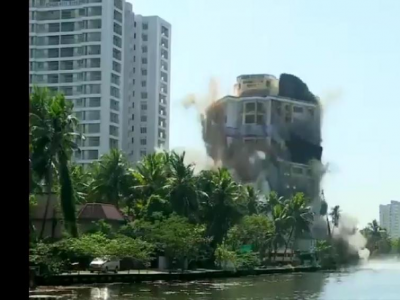 Jain Coral Cove apartment razed down into rubble in Maradu as per SC order