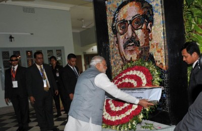 PM Narendra Modi pays tribute to Bangabandhu