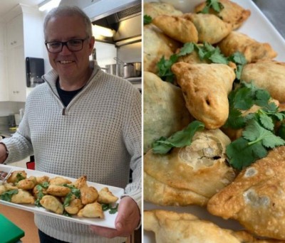 Scott Morrison prepares samosas in home, PM Modi appreciates him with epic reply
