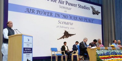 Balakot airstrikes was a message that cross-border terrorism will not be a low-cost option for the adversary, says Rajnath Singh