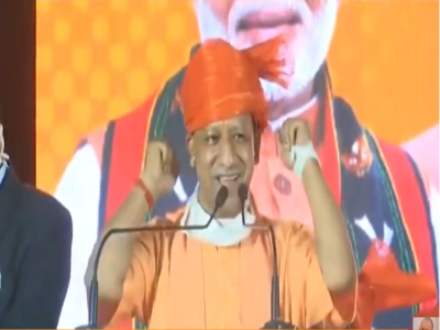 GHMC polls: UP CM receives rousing welcome in Hyderabad