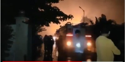 Massive fire breaks out at Palghar Organic Factory in Maharashtra, 1 killed, 3 injured