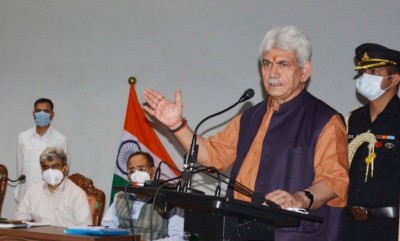 LG Sinha lays e-foundation of Arun Jaitley Memorial Sports Complex at Hiranagar 