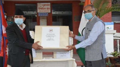 COVID-19: Indian Ambassador hands over 28 ICU ventilators to Nepal government