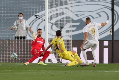 La Liga football match between Real Madrid and Villareal
