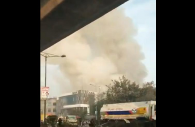 Delhi: Burning factory collapses after explosion, several trapped