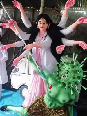 'Brilliantly appropriate': Shashi Tharoor's praise on Covid-19 themed Durga Puja in Kolkata