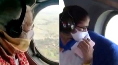 Bengal: Modi, Mamata Banerjee reach Basirhat after survey of Amphan-hit areas