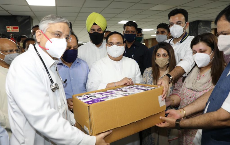 JP Nadda inaugurates blood donation camp at AIIMS