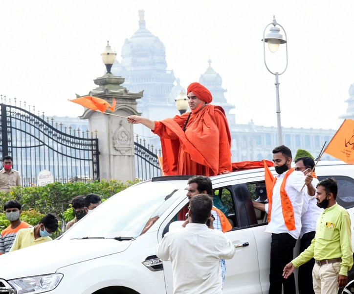 Members od Panchamashali Community holds one-day fast in Belagavi