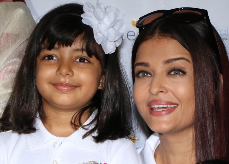 File photos of Aishwarya Rai and daughter Aradhya