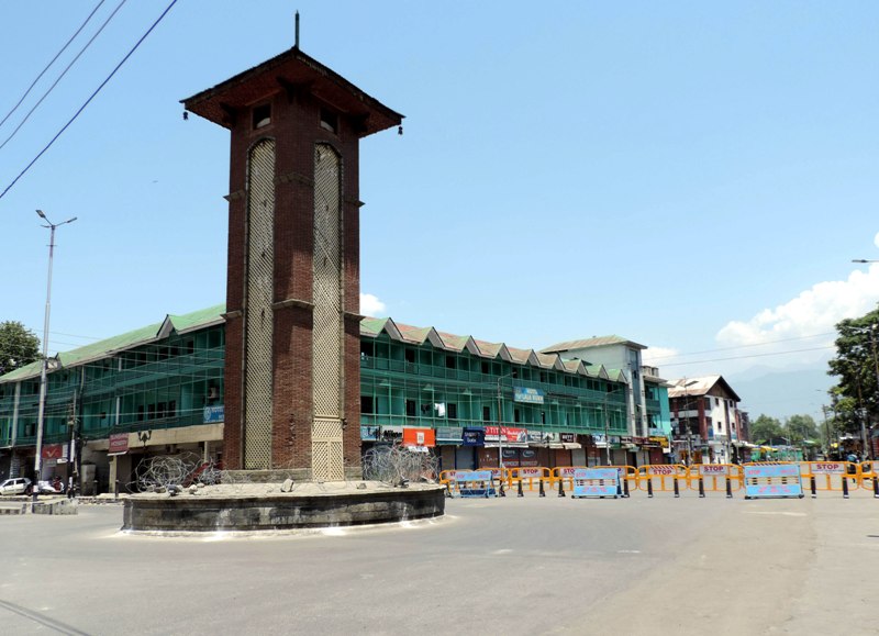 Lal Chowk in Srinagar
