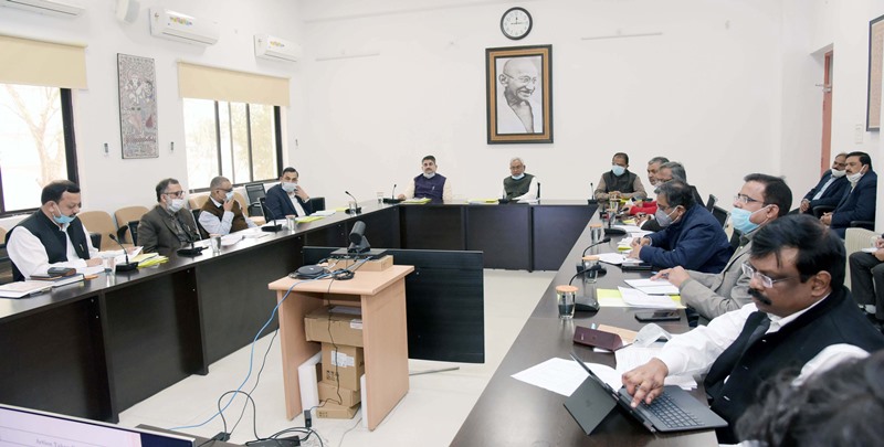 Nitish Kumar attends review meeting of Revenue and Land Reform Department in Patna