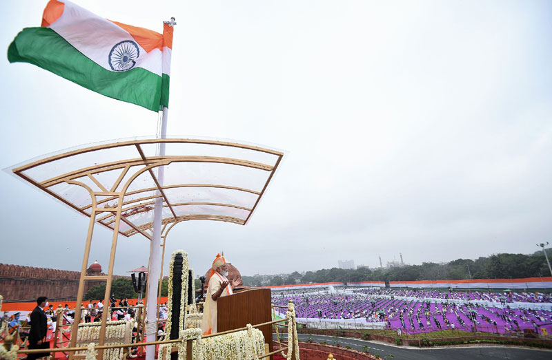India's 74th Independence Day: PM Modi at Red Fort in New Delhi