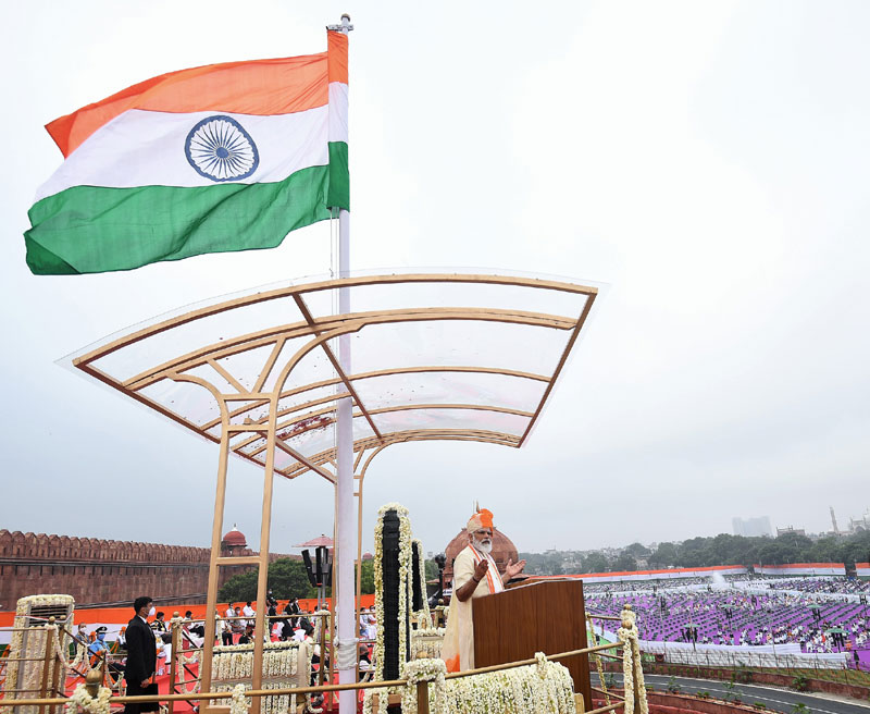 India's 74th Independence Day: PM Modi at Red Fort in New Delhi