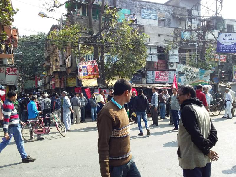 Trade Union call for shutdown- Bharat Bandh-  hits life in India