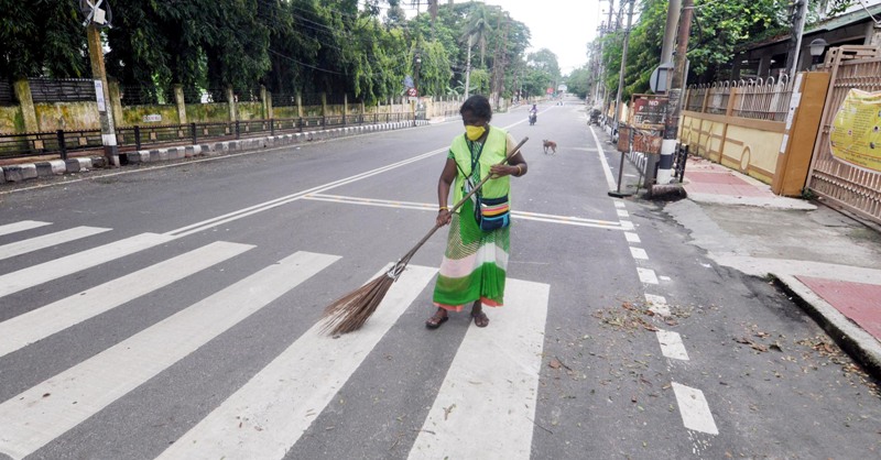 Cleanliness drive amid lockdown in Guwahati