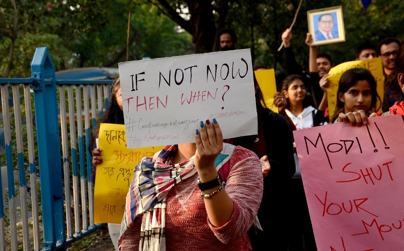 Jadavpur University students hit Kolkata streets protesting against JNU violence