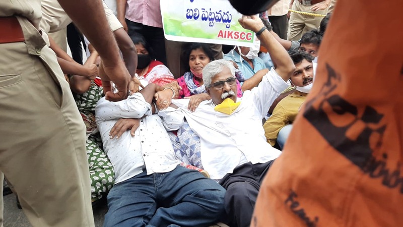 Left protests against Centre’s farm laws