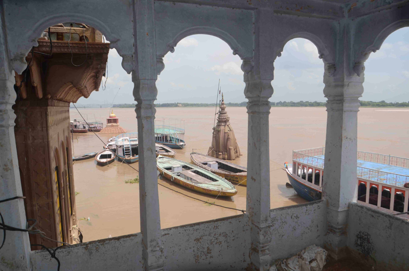 View of Varanasi Ganga ghat