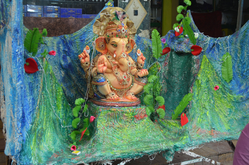 Idols of Lord Ganesha displayed for sale ahead of Ganesh Chaturthi in Hyderabad