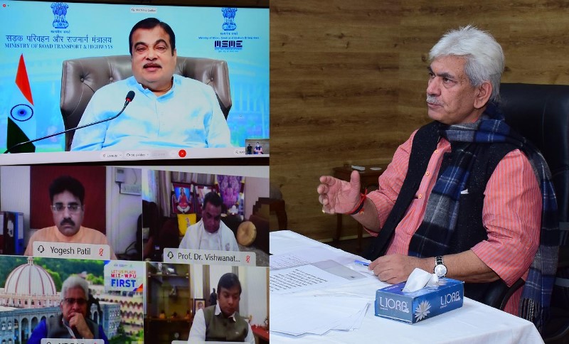 J&K Lieutenant Governor Manoj Sinha addresses conclave through virtual mode in Jammu
