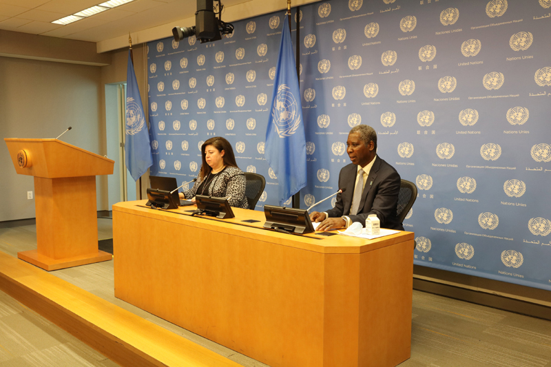 UNGA prez Tijjani Muhammad-Bande addresses press conference