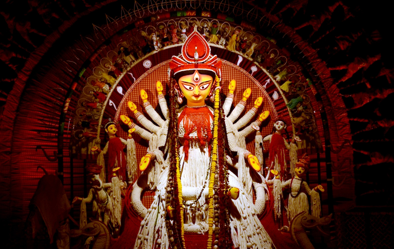 Glimpses of the last day of Durga Puja in Kolkata