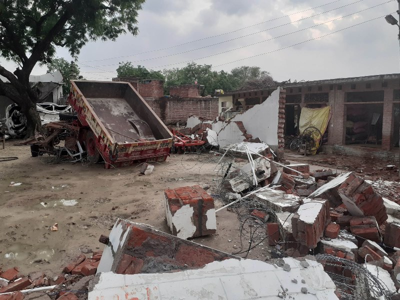 People gather at Vikas Dubey's encounter spot in Kanpur